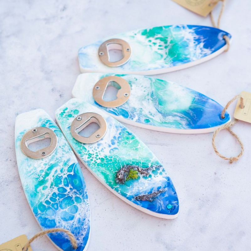 Custom gift Surfboard Bottle Opener