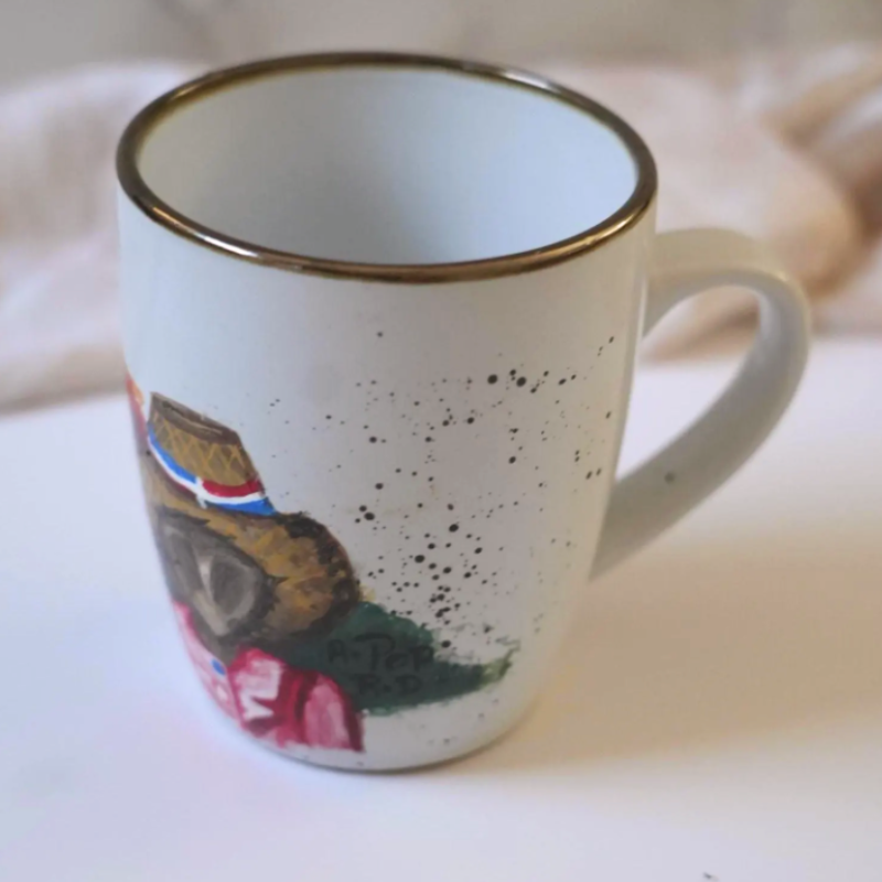 Mug Hand-Painted Dominican