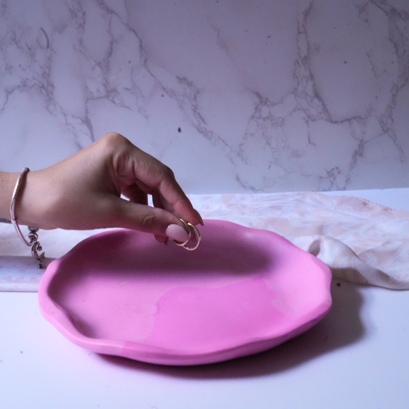 Handmade Clay Decorative Plate