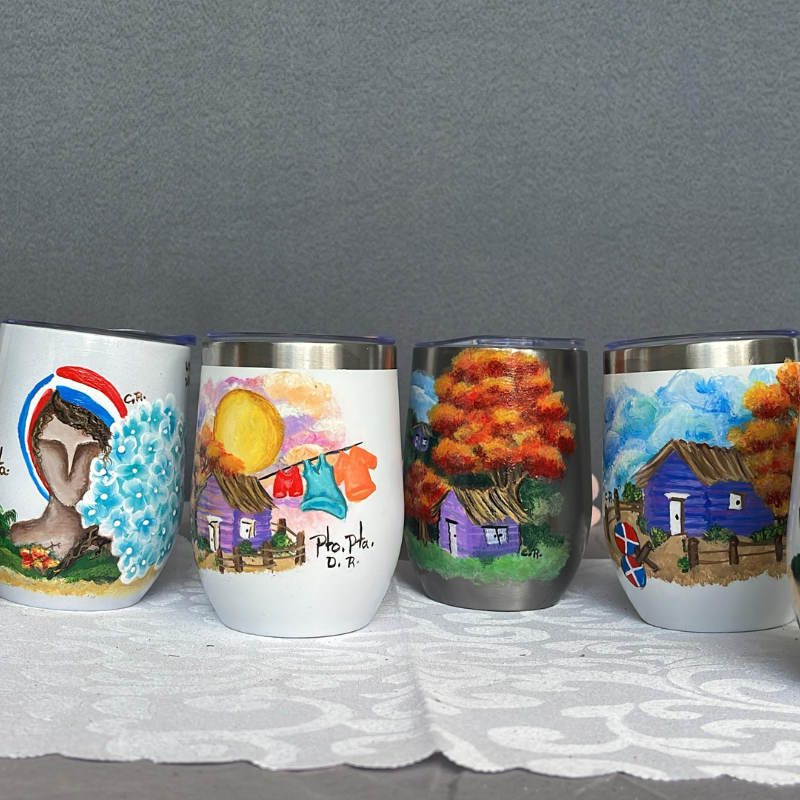 Custom Hand-Painted Tumbler – Personalized Design