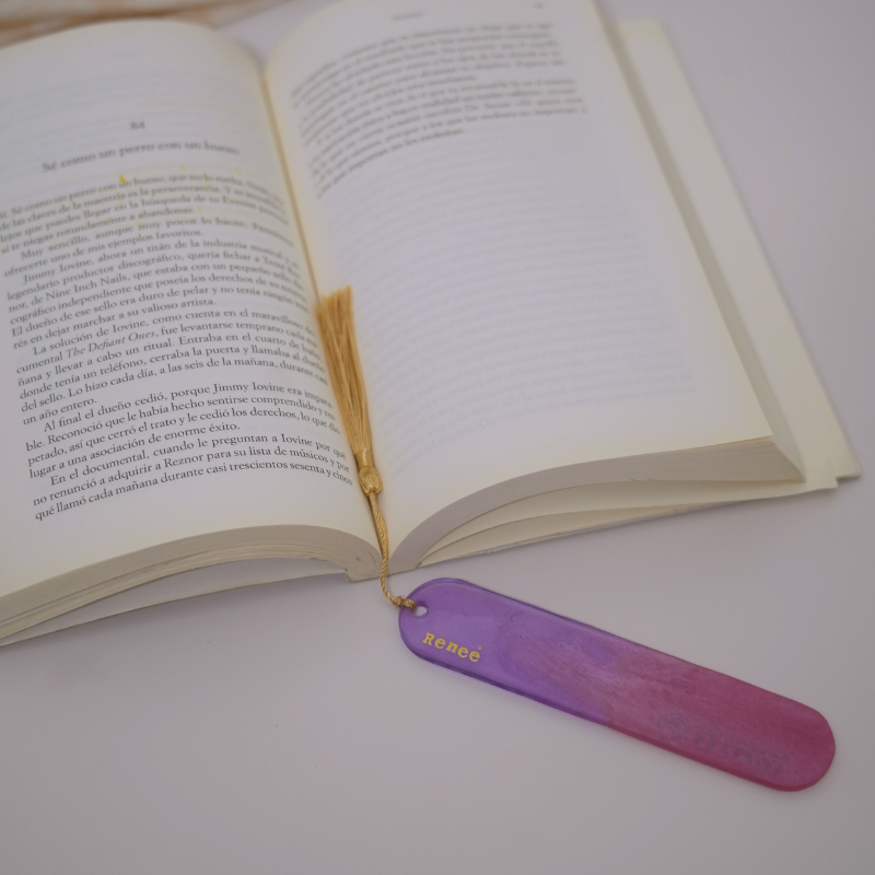 Resin Bookmark – Ocean Blue Gradient