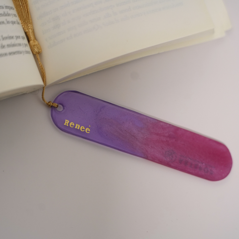 Resin Bookmark – Ocean Blue Gradient