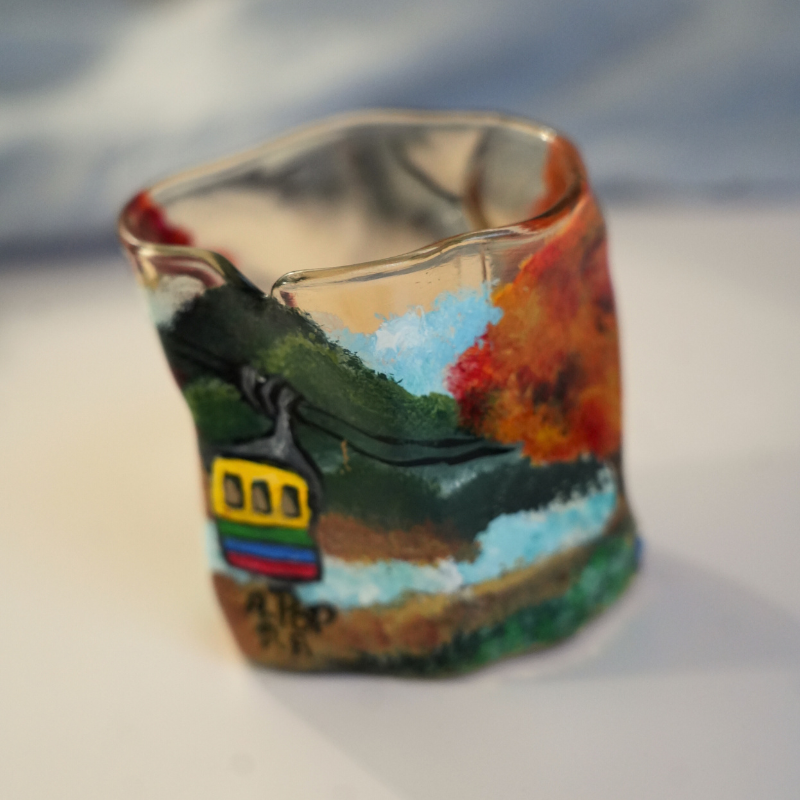 Hand-Painted Dominican Glass