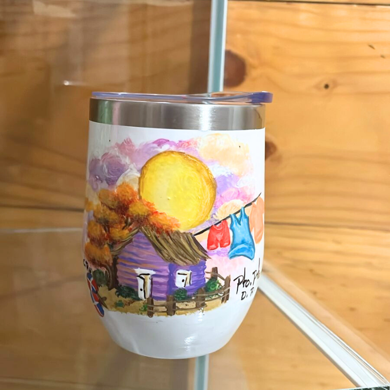 Custom Hand-Painted Tumbler – Personalized Design