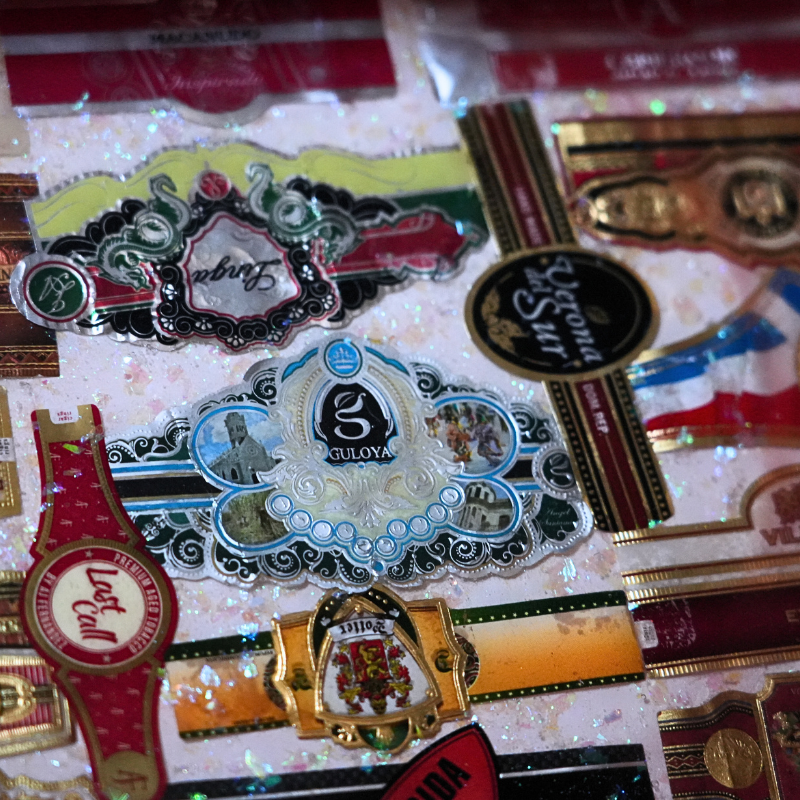 Cigar Band Tray Resin Bar Tray