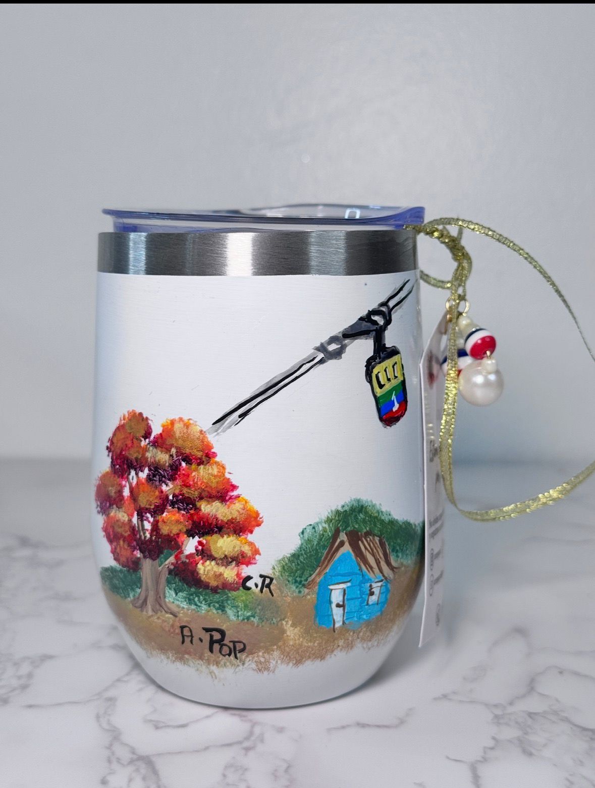 Custom Hand-Painted Tumbler – Personalized Design